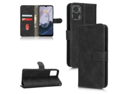 Capa De Couro Sintético Com Fecho Magnético Para Motorola Moto E22 4g / E22i 4g