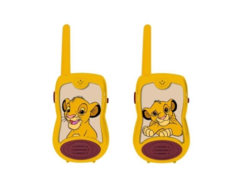 Walkie Talkie Simba do Rei Leão, alcance de 200 m, design prático unissex Le Roi Lion