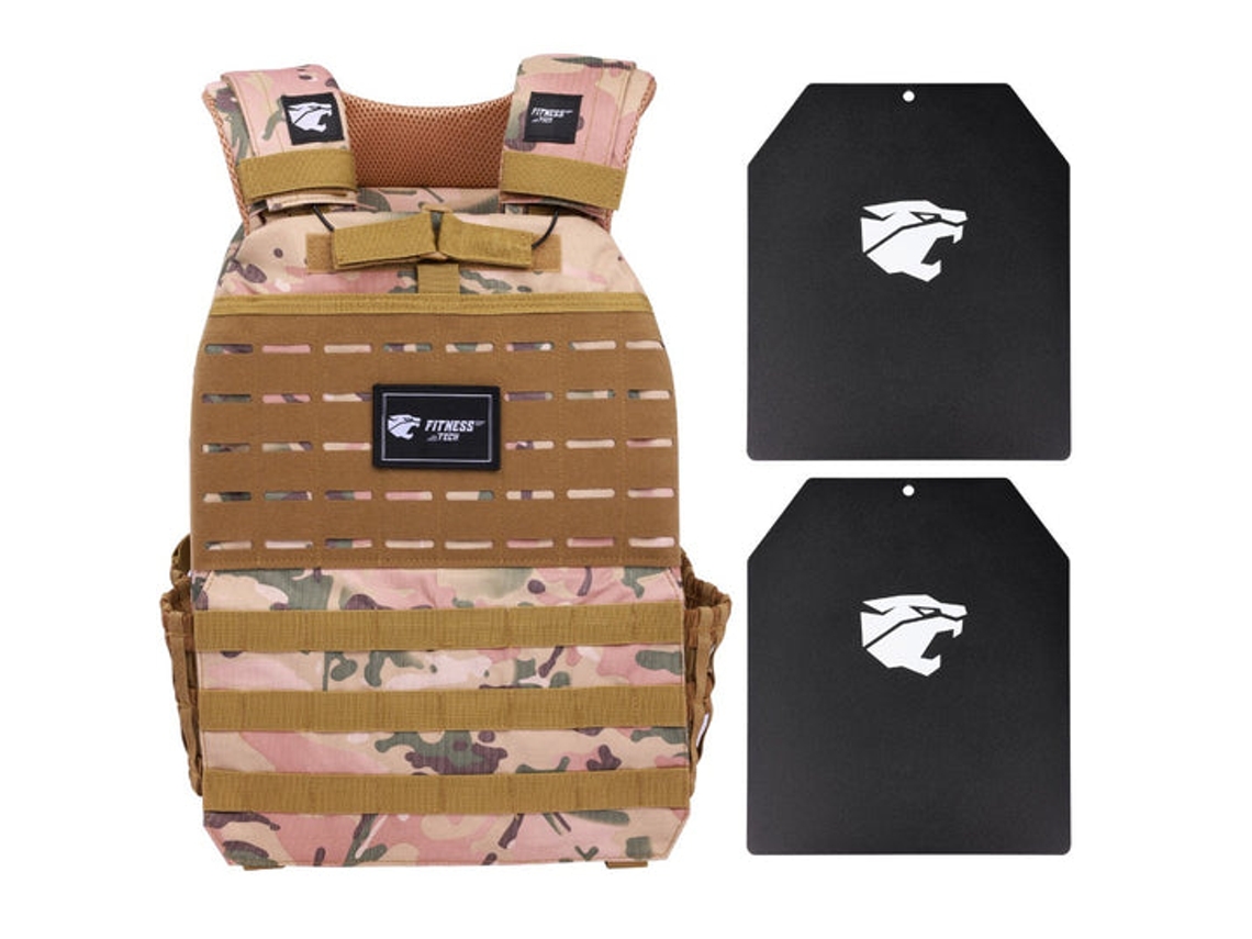 Chaleco Ponderado FITNESS TECH com Placas de Peso