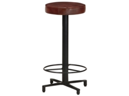 Bancos de Bar 2 Pcs 66 Cm Couro Genuíno MAISON EXCLUSIVE