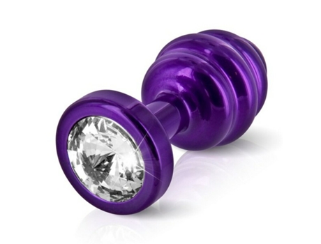 Plug Anal com Estrias Ano Roxo 35 mm  71656