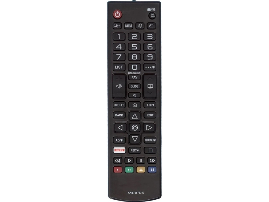 Comando para Tv LG Akb75675312