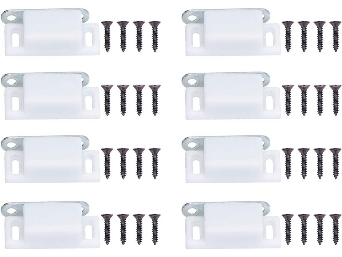 Conjunto De 8-travas Magnéticas Portas Armários, Em Aço Inoxidável, Com Amortecedor Portas De Armários E
