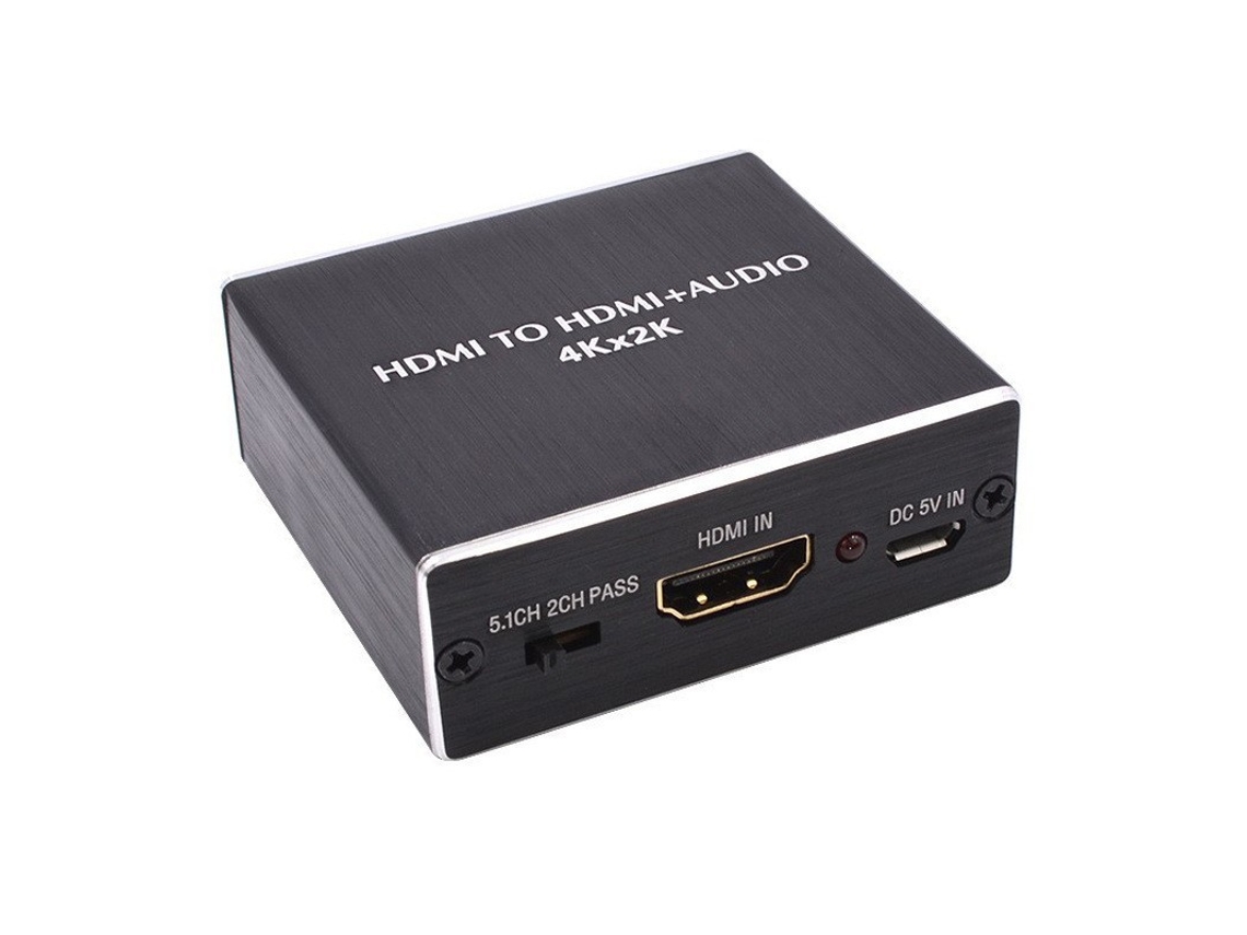 Extrator De Áudio Hdmi, Saída De Áudio Spdif, Conversor De Fibra Óptica