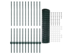 Conjunto 1 Barreira Externa Vidaxl Verde Aço (25 X 1 M)