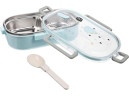 Lancheira E Caixa Bento Fácil De Transportar Com 2 Compartimentos, Em Aço Inoxidável E Hermética, Ideal Para Escola E