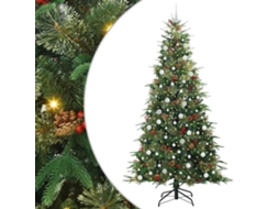 Conjunto 1 Decoração De Natal Vidaxl Verde Plástico (240 Cm)