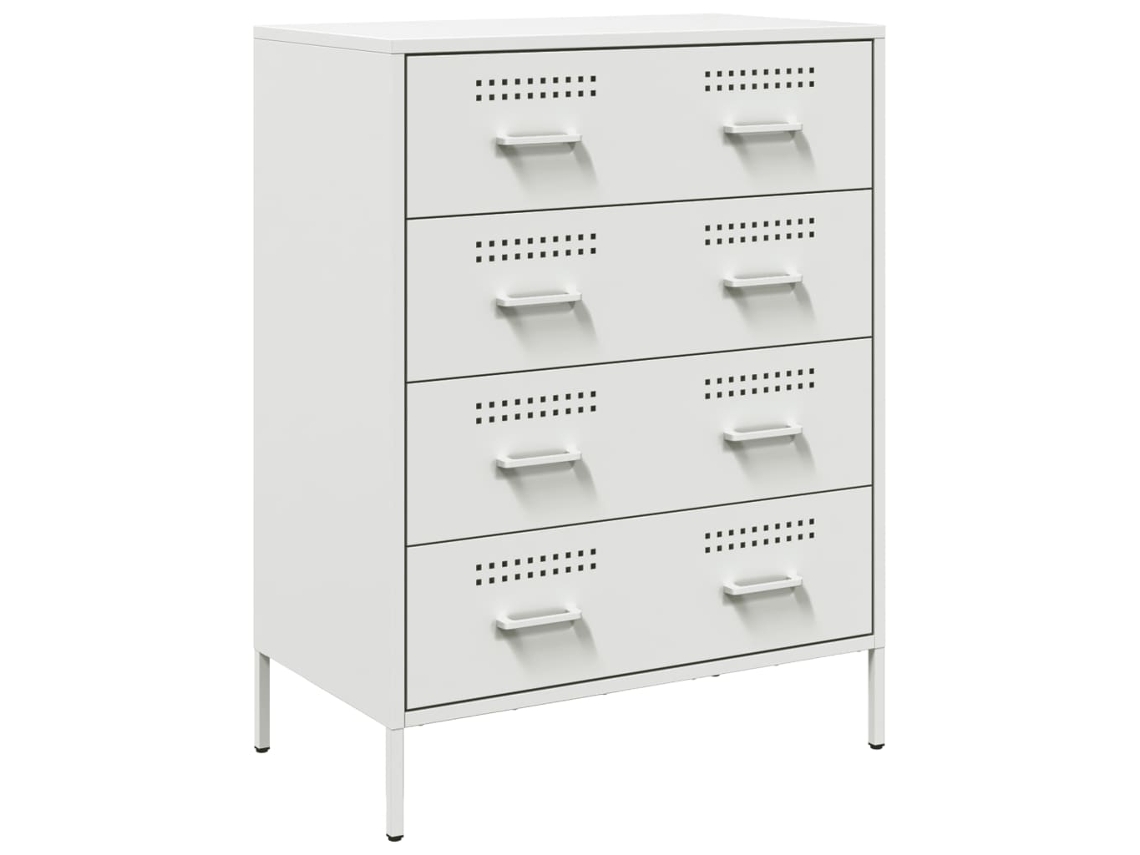 Aparador 68x39x89 Cm Aço Branco MAISON EXCLUSIVE