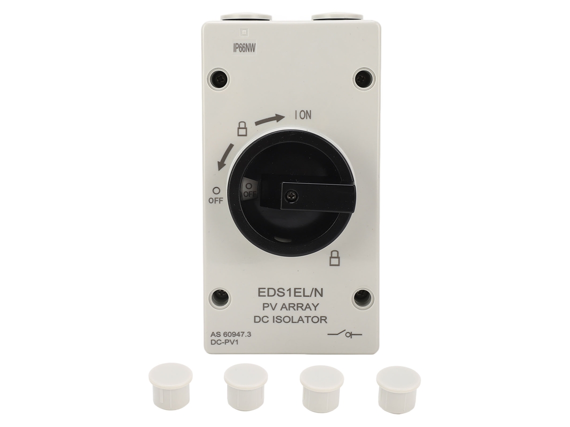 Interruptor Isolador Pv Dc 32a 1000v Ip66 À Prova D'água Retardante Chama Desconexão Rápida Solar