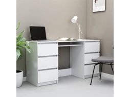 Vidaxl Secretária 140x50x77 Cm Contraplacado Branco