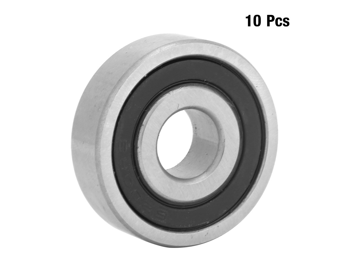 Laxiscreed Rolamentos De Esferas De Aço 6200rs, 10 Peças, 10 Mm, Para Máquinas Diversas