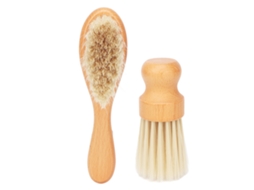 2pcs Duster De Pescoço Com Cabeça Macia E Cabo De Madeira Para Remover Cabelo Solto Em Salões E Casa