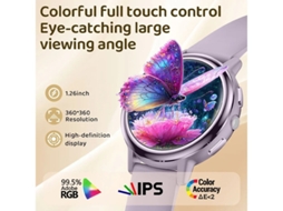 Ak88 Smartwatch Feminino, Monitoramento de Saúde e Chamadas Bluetooth Bestvite (roxo)