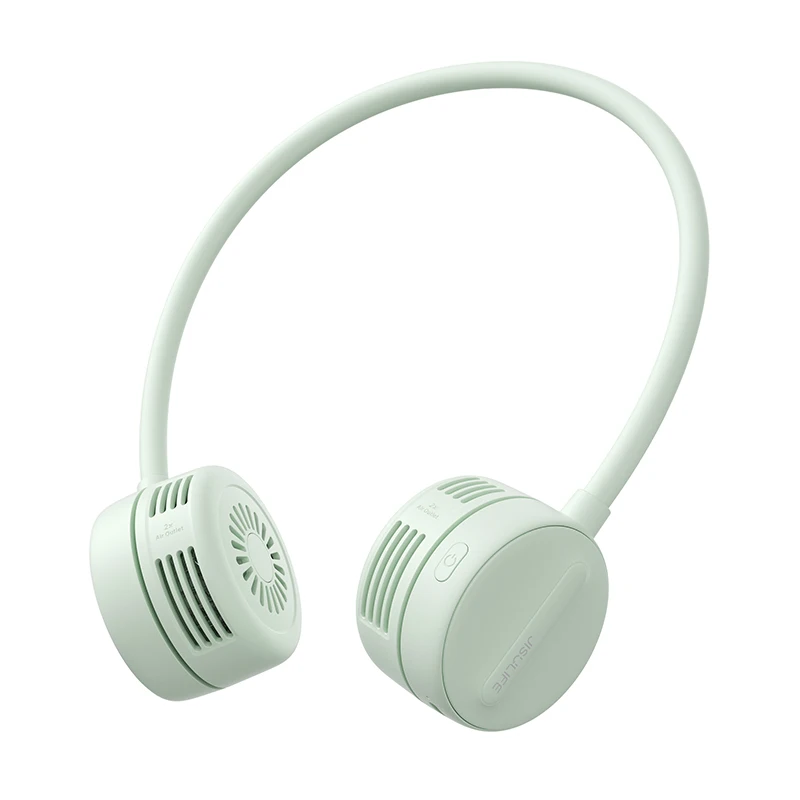 Ventilador USB MDUG para Pescoço, Design Sem Lâminas, Ajuste 360°, Recarregável e Flexível