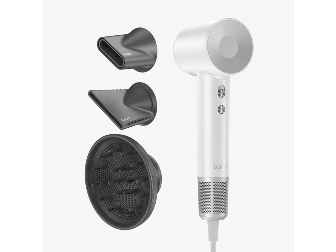 Secador De Cabelo Laifen Swift De Alta Velocidade 3 Em 1, 1500w De Branco