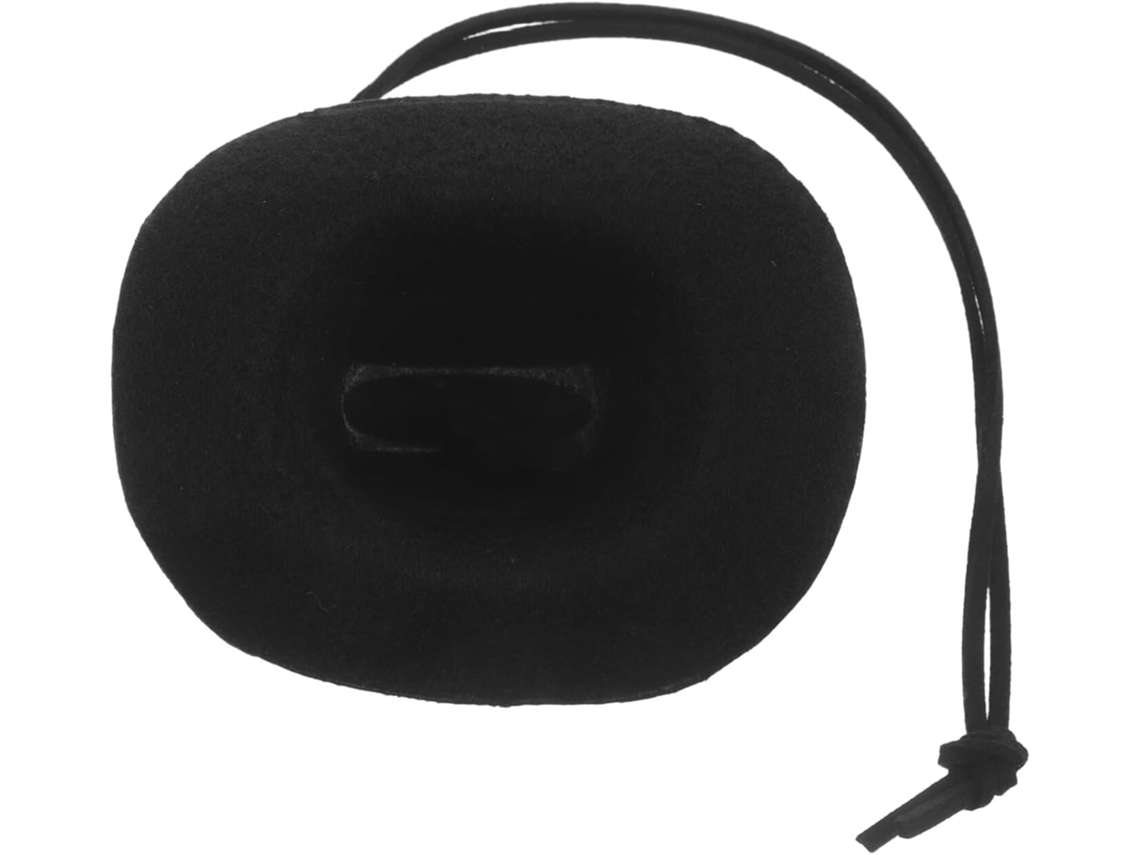 Chapéu De Cowboy Preto Para Pendurar Como Enfeite De Carro.