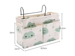 Bolsa De Almacenamiento Para Cama Com Bolsos E Ganchos Multifuncional Pingente