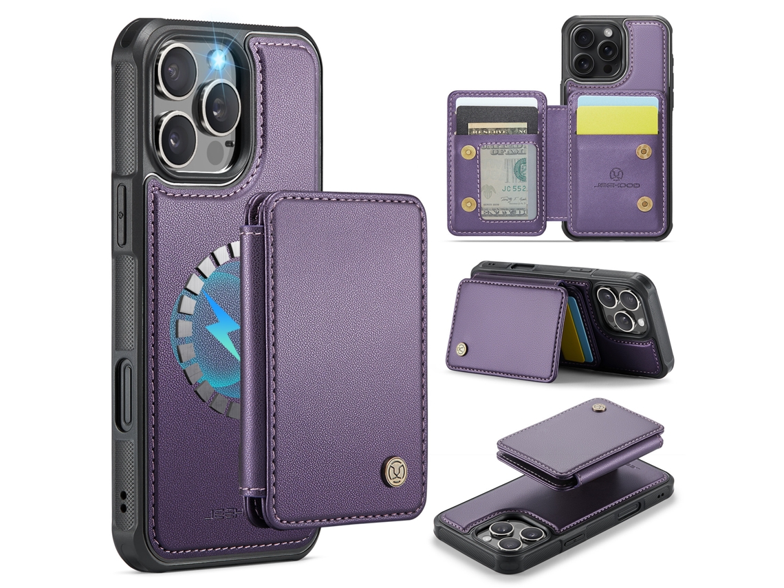 Capa Para Samsung S20 Plus Resistente A Quedas Com Resistente A Quedascartão Slots Magnético Destacável Roxo