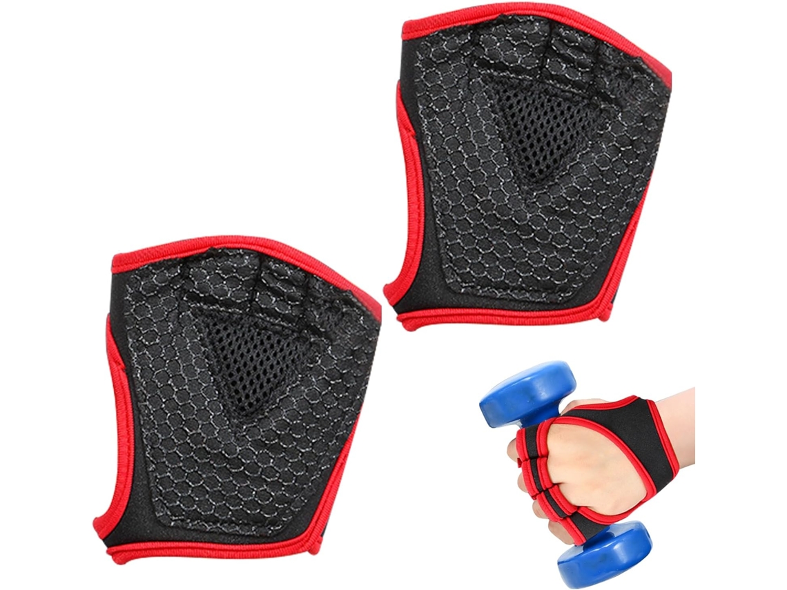 Luvas De Ginástica Femininas Com Suporte Envolvente Para O Pulso E Proteção Para A Palma Da Mão.