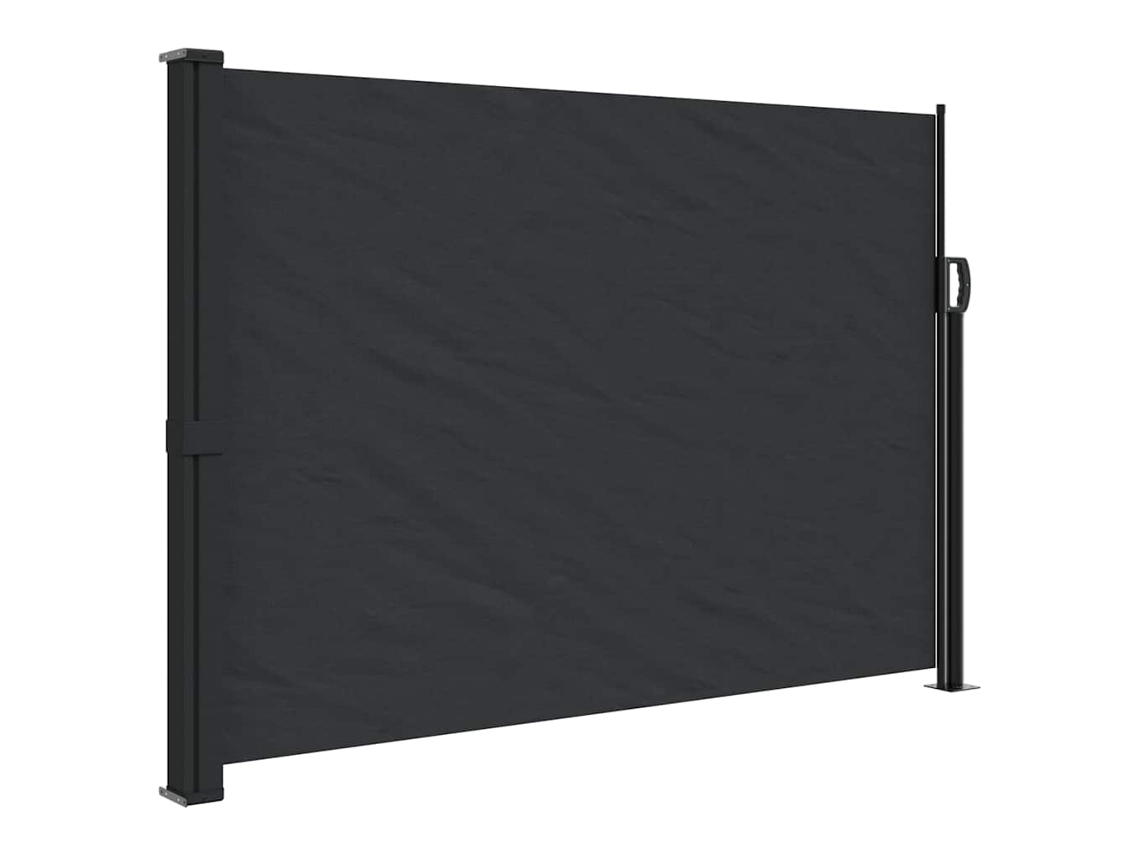 Retractable Side Awning, Retractable Side Awnings Vidaxl Preto Poliéster (140 X 500 Cm)