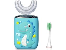 Escova De Dentes Elétrica Infantil Em Formato De Dinossauro, Ultrassônica, Automática, Com Cabeça De Escova Substituível, 6 Modos, À Prova D'água