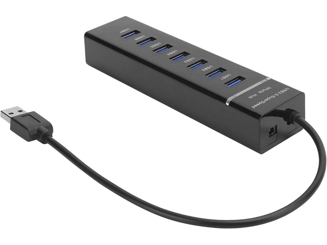 Byl - P107 Hub Usb 3.0 De 7 Portas, Alta Velocidade 5 Gbps Com