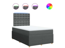 Box Spring Bed, Box Spring Beds Vidaxl Cinzeto Tecido (120 X 190 Cm)