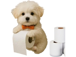 Porta Papel Higiênico Em Formato De Cachorro