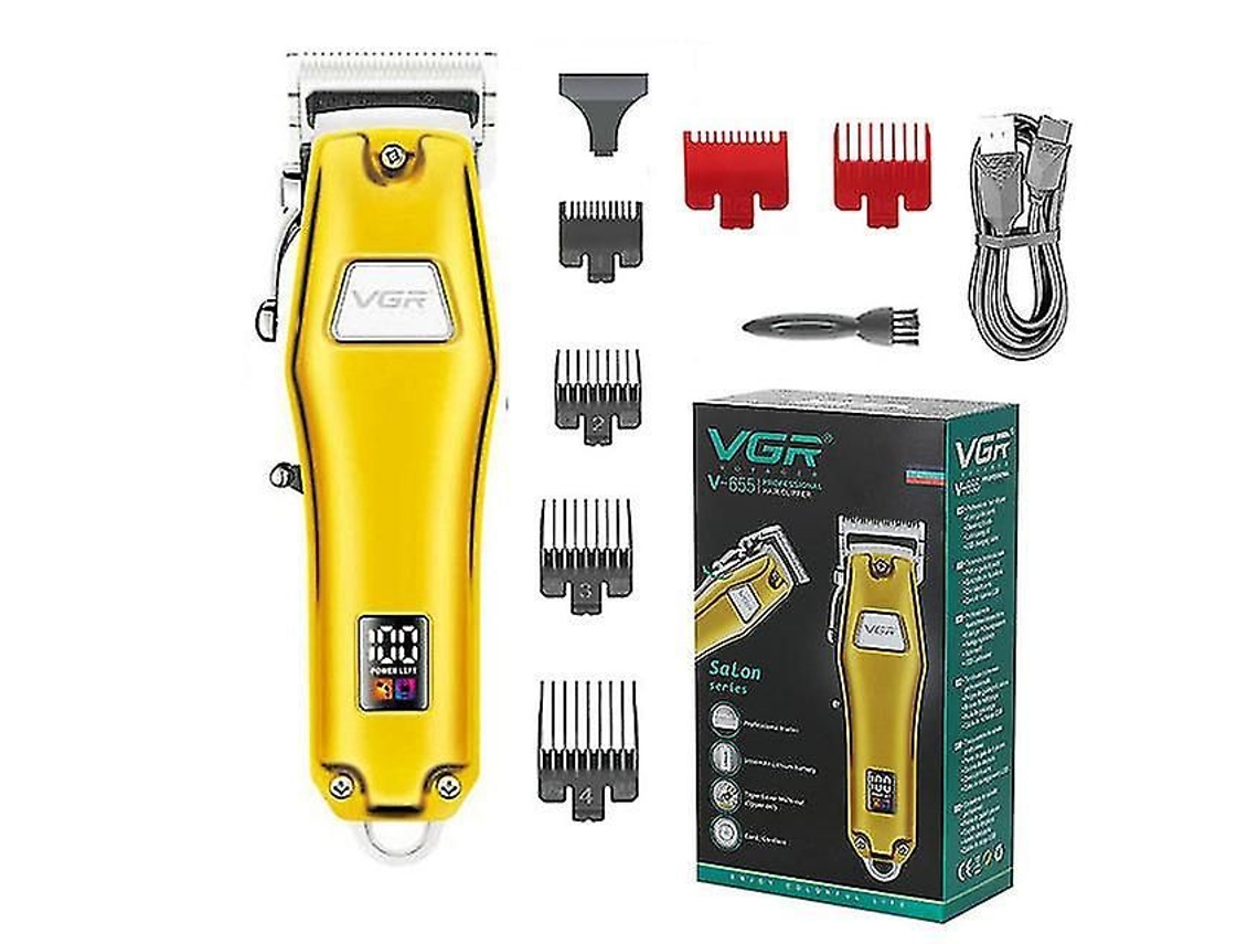 Aparador De Cabelo Profissional Sem Fio, Todo Em Metal, Ajustável, Para Barba E Cabelo Masculinos, Máquina De Cortar Cabelo Elétrica Recarregável.