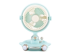 Ventilador Portátil Mini Usb Recarregável 3 Velocidades Verde