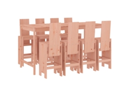 Maison Exclusive - 9 Pcs Conjunto De Bar Para Jardim Madeira De Douglas Maciça