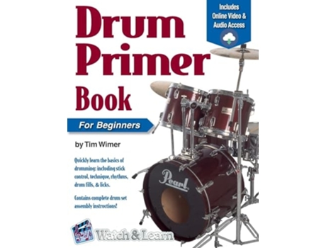Livro Drum Primer Book for Beginners de Tim Wimer (Inglês)