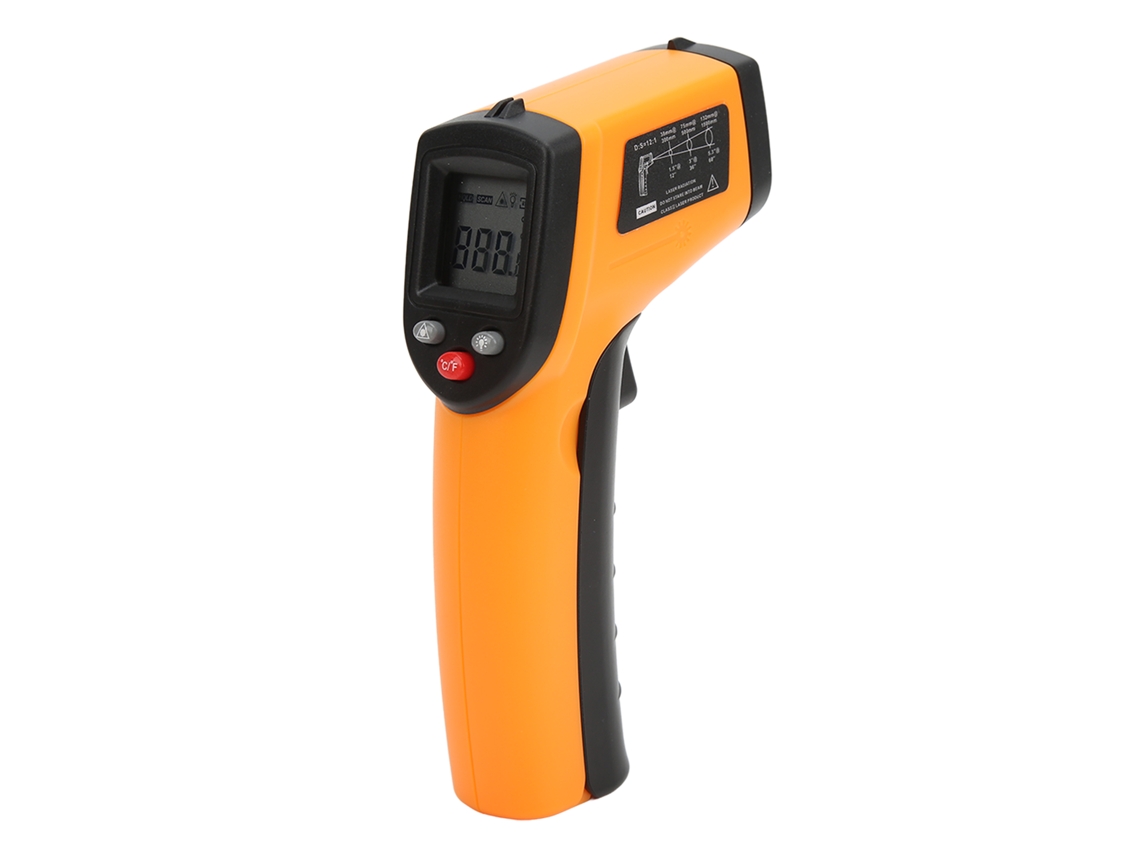 Yuru termômetro Infravermelho Digital Xrclif 320 Laser Portátil para Cozinha e Indústrias 50~400℃