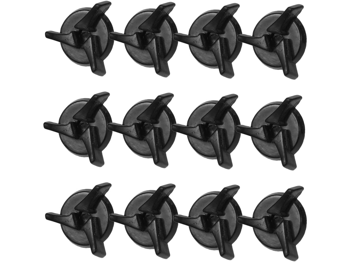 Conjunto De 15 Parafusos De Plástico Preto Para Viseira De Capacete De Motocicleta