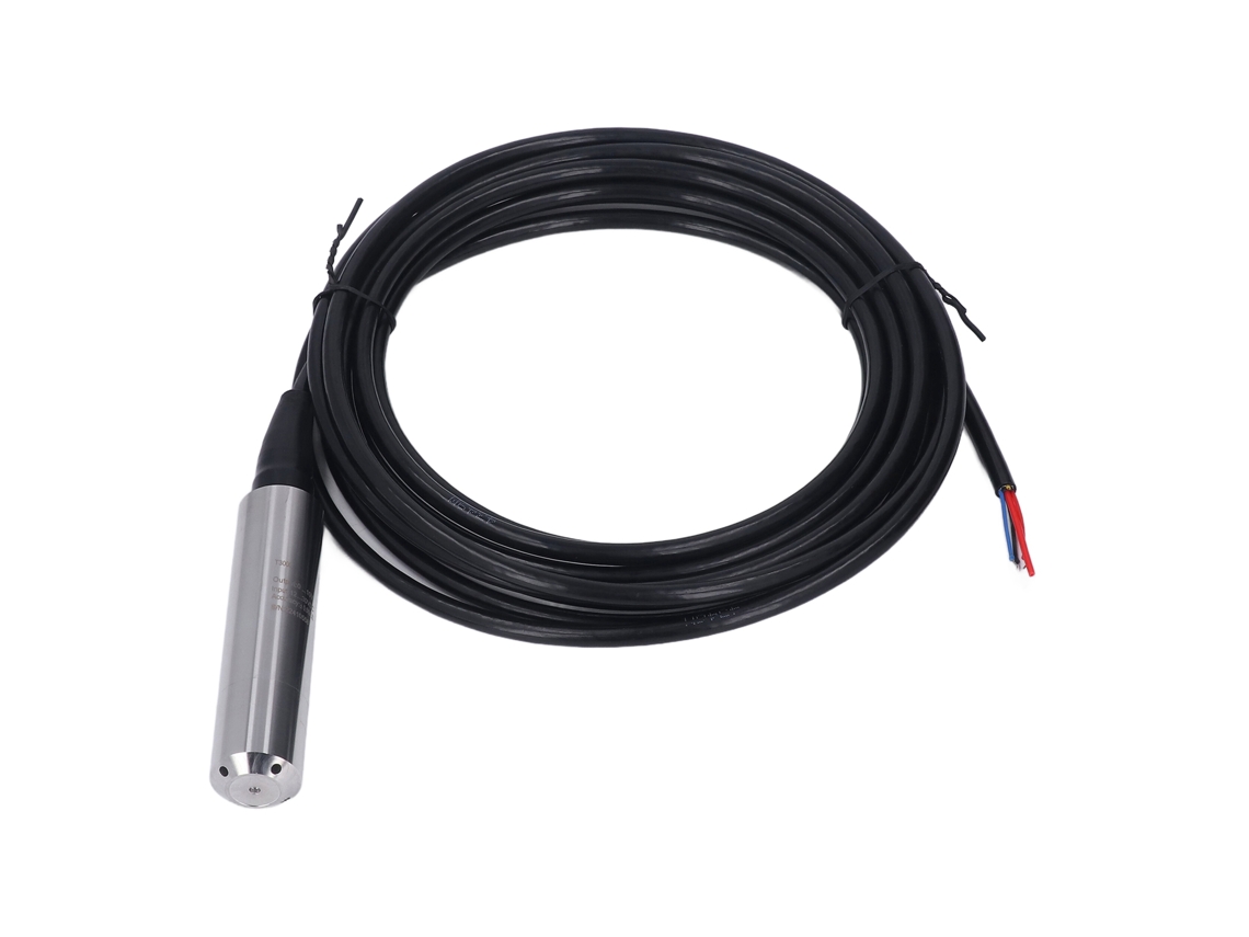 Sensor de nível de líquido com transmissor, IP68, 0-7 m, 0-10 V, cabo de 7 m, 12-30 V DC
