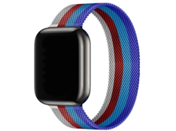 Bracelete Para Apple Watch 42/44/45/46/49mm Azul-vermelho-branco Cuich