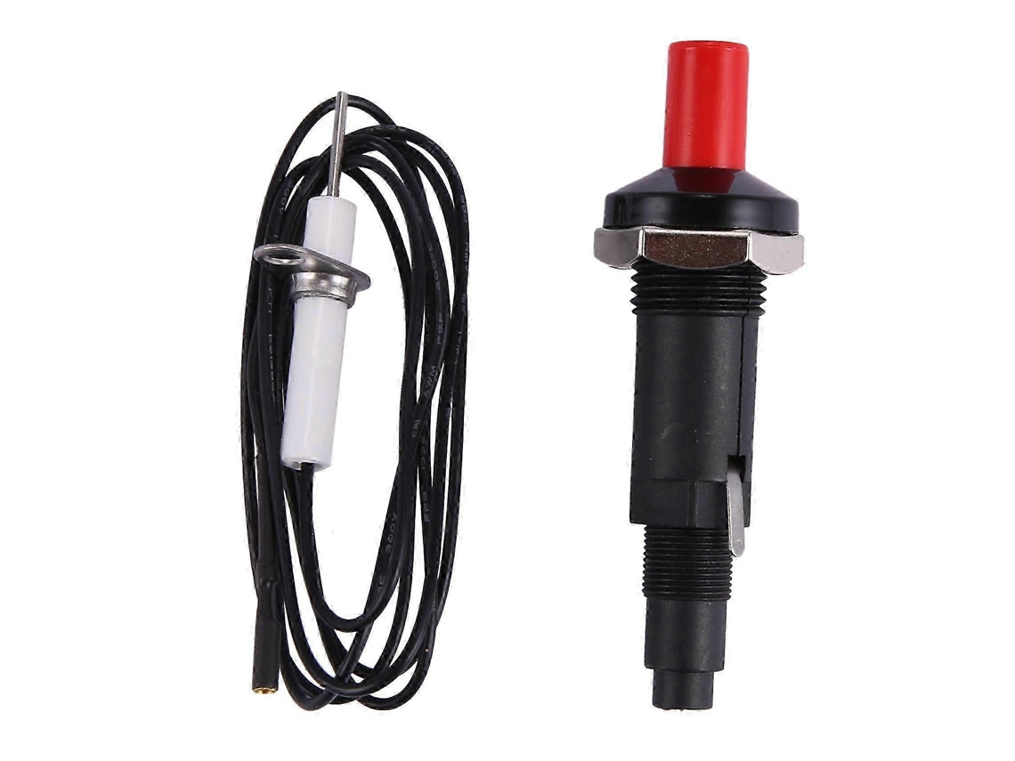 Conjunto De Ignição Piezo Com Cabo De 1000mm E Apertador De Isqueiro