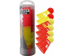 Volantes de Badminton SPORTI FRANCE 6un (Amarelo, Vermelho)