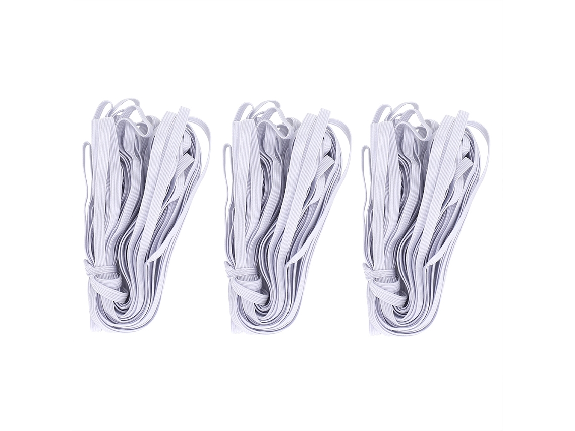 Sacos Cordão Elástico Fino 0.6cm 10m Branco Para Costura Diy