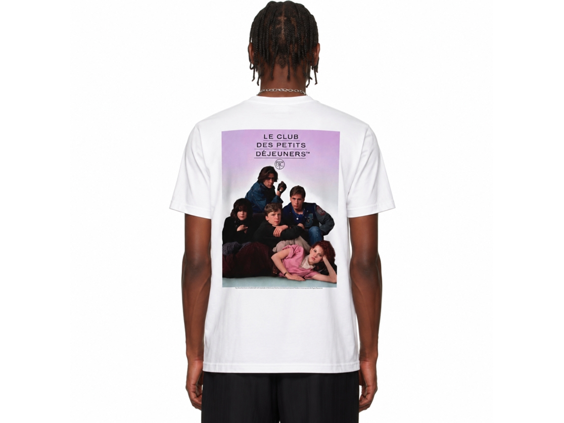 Rockinstone Breakfast Club Movie Dejueners White Adult T-shirt Size:xxxl