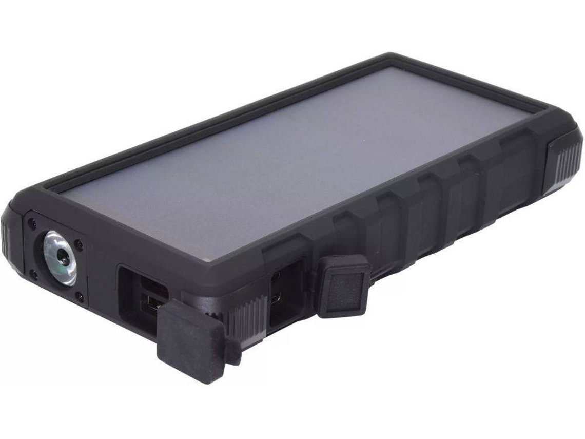 Powerbank SANDBERG Outdoor Solar (Micro-USB - USB-C - 24000 mAh - Preto)