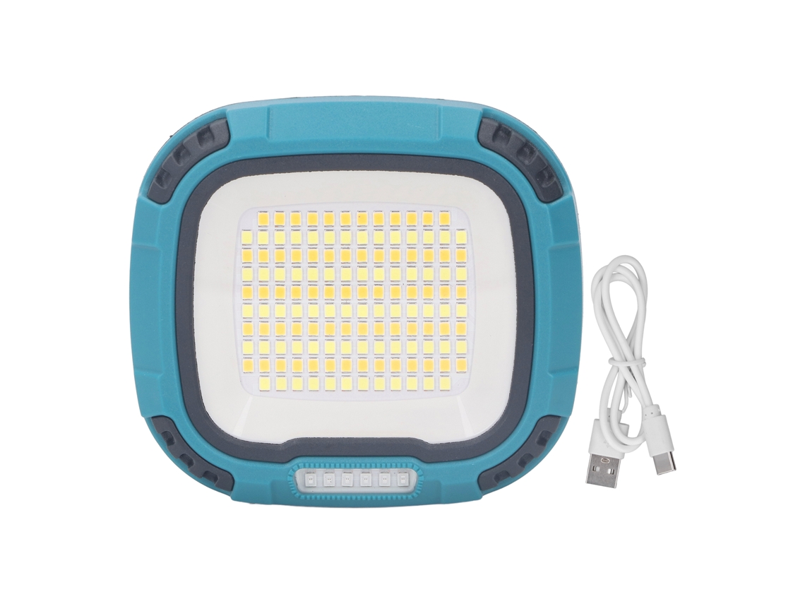 Lanterna de Trabalho Led Portátil, Carregável Usb, 3 Temperaturas de Cor, 4 Níveis de Brilho, Ip44 | S/MARCA