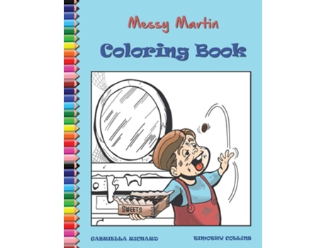 Livro Messy Martin Coloring Book De Gabriella Richard (inglês)