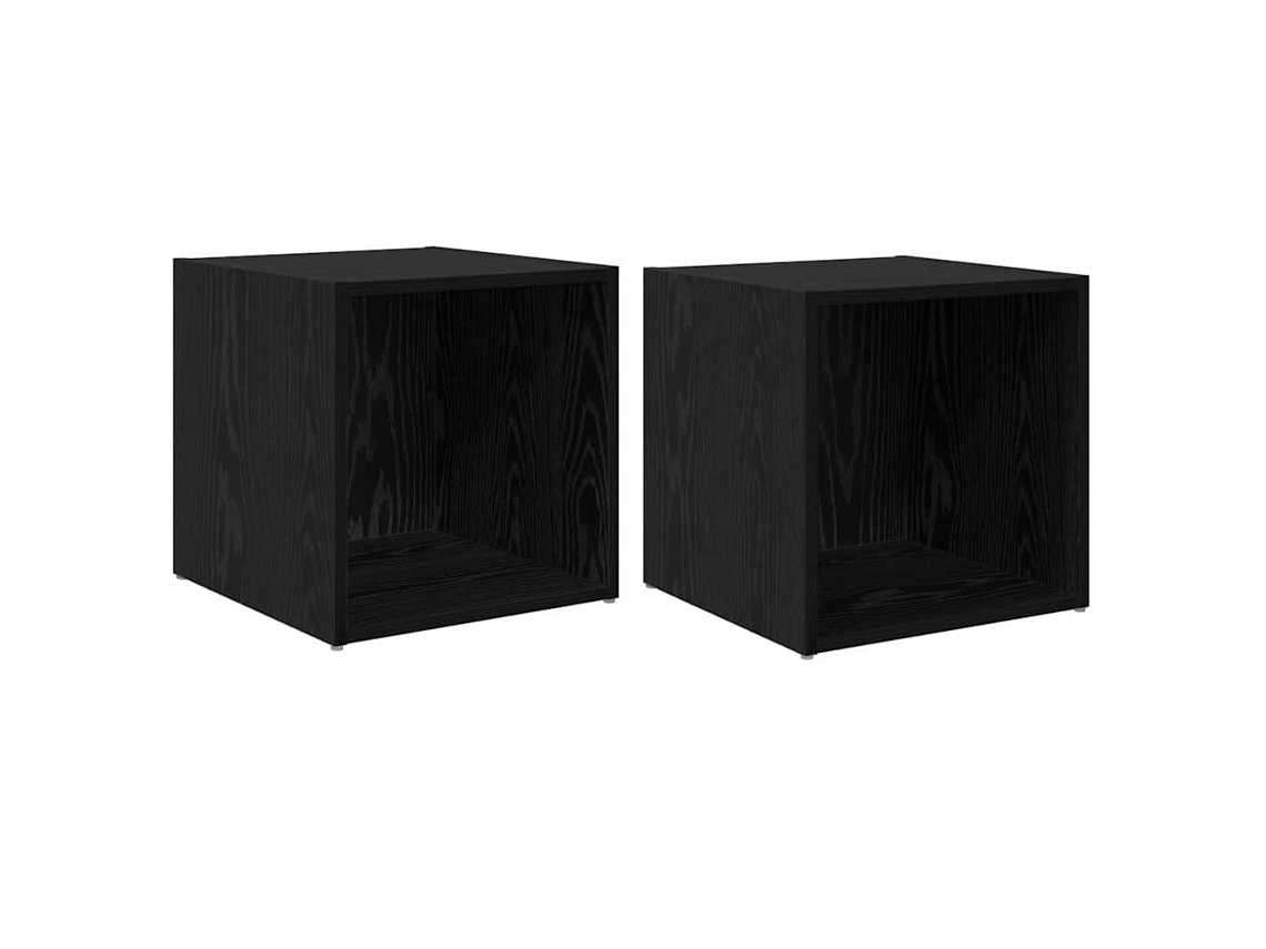 Conjunto de Móvel de Tv 2 Pcs Preto 37 X 35 X 37,5 Cm MAISON EXCLUSIVE