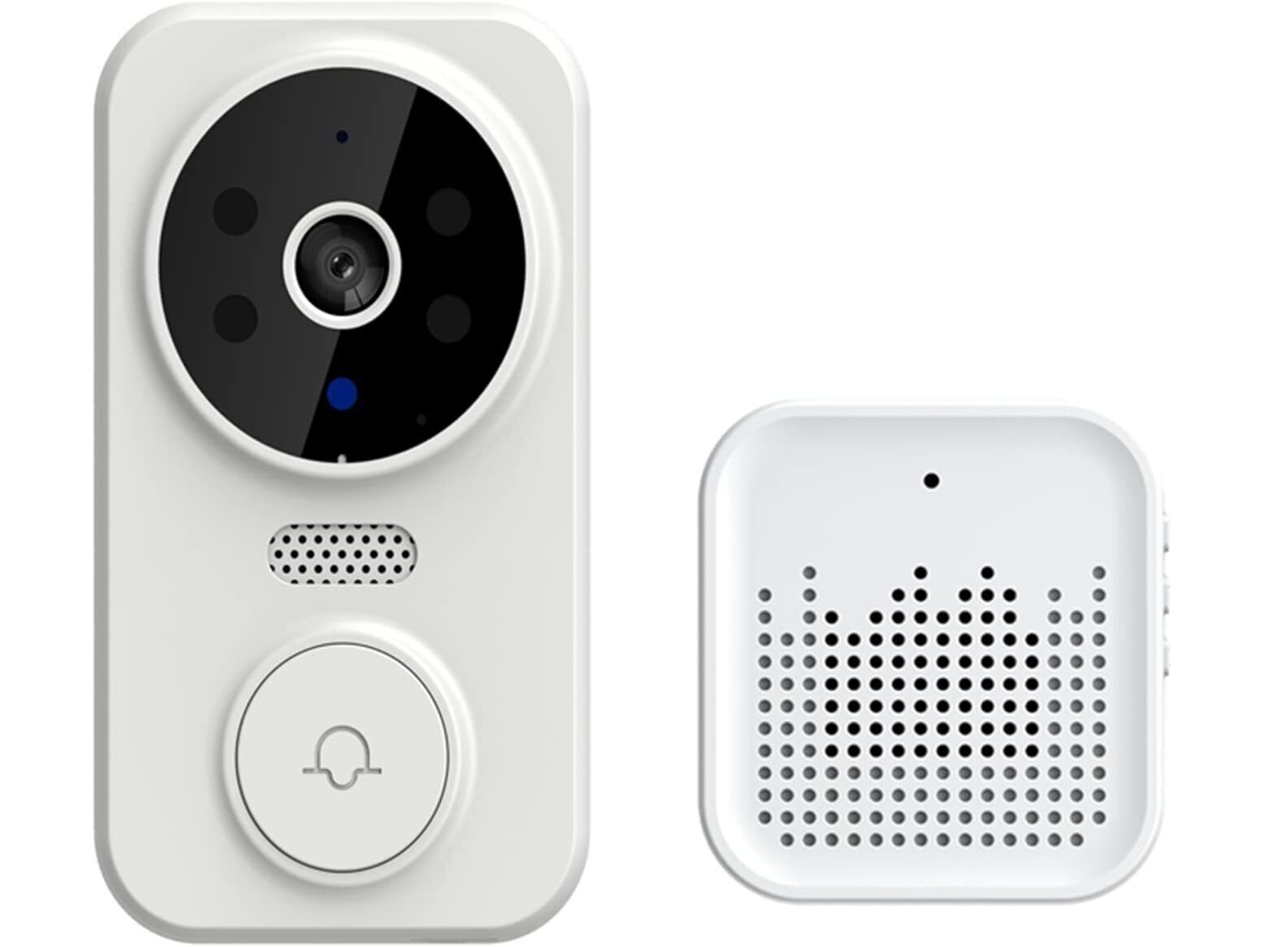 Campainha Inteligente Sem Fio Wifi, Interfone De Segurança, Câmera De Vídeo, Campainha Branca SUNNY SPACES