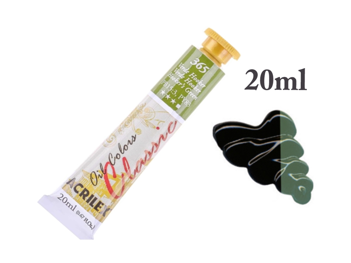 Oil Colors Classic 20ml Verde Hooker 14123365 Acrilex