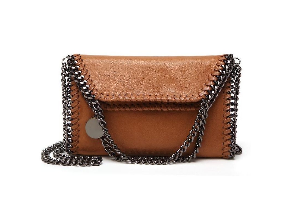 Bolsa de ombro retrô, moderna, simples, em couro PU, transversal, tamanho P/MARCA