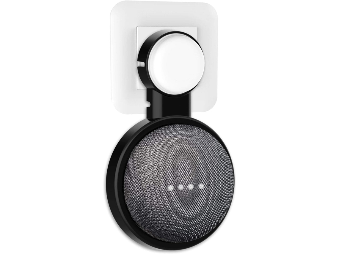 Suporte De Parede Para Google Home Mini/nest Mini (2ª Geração), Inteligente Com Gerenciamento De Cabos Para Sala De Estar, Cozinha. (preto)