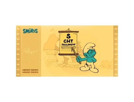 Óculos De Proteção De Luz Unissexo Cartoon Kingdom Bilhete Coleção Reino Animados Smurf Edição Limitada Pvc Preto (x7.5 Cm)