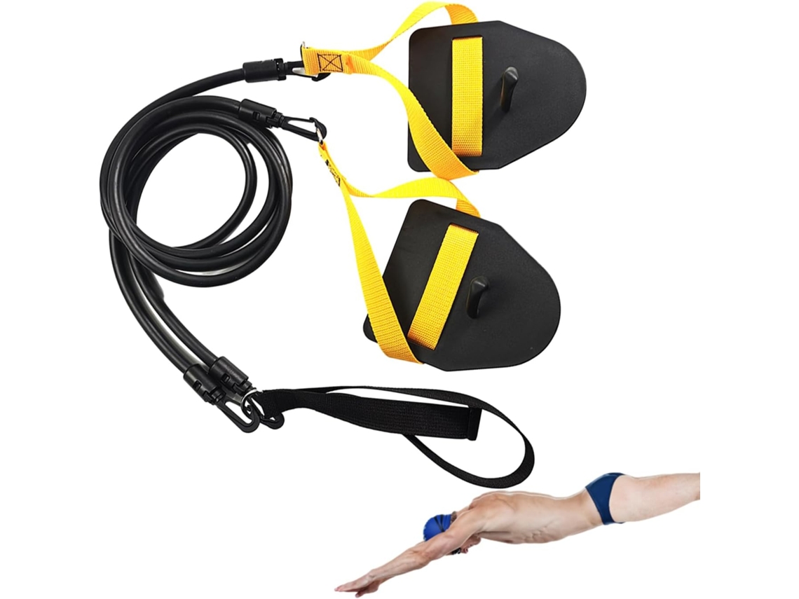 Faixa Elástica Preta De Resistência Para Natação, Fortalece Os Músculos | Acessórios Exercícios E Treinamento